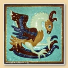 «Жар-птица» Изразец фасадный глазурованный, 330 х 330